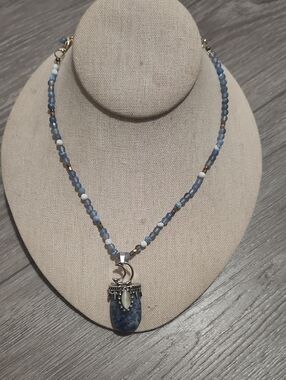 Handcrafted Repurposed Midnight Current Necklace